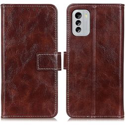 Mobigear Basic Nokia G60 5G Hülle Klapphülle Geldbörse - Braun