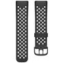 Mobigear Sport Plus Buckle Silikon Fitbit Charge 5 Armband Dornschließe - Schwarz