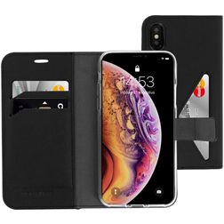 Mobiparts Classic Wallet iPhone X Hülle Klapphülle Geldbörse - Schwarz