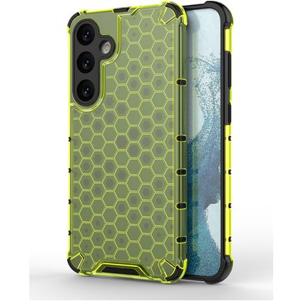 Mobigear Honeycomb Samsung Galaxy S24 Plus Hardcase Backcover Shockproof - Grün