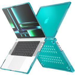 Mobigear Shockproof Pro MacBook Pro 16 Zoll (2021-2026) Hardcase Hülle MacBook Case - Grün - Model A2485 / A2780 / A2991 / A3186 / A3428 / A3429