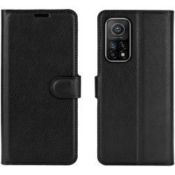 Mobigear Classic Xiaomi Mi 10T Hülle Klapphülle Geldbörse - Schwarz