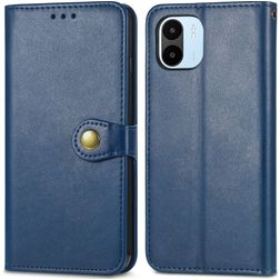 Mobigear Snap Button Xiaomi Redmi A1 4G Hülle Klapphülle Geldbörse - Blau