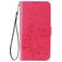 Mobigear Clover Samsung Galaxy A12 Hülle Klapphülle Geldbörse - Magenta