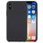 Mobigear Colors iPhone X Silikon Hülle Backcover - Grau