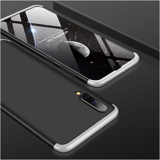 Mobigear TriGuard Samsung Galaxy A50 Hülle Hardcase Backcover - Schwarz / Silber