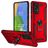 Mobigear Armor Ring Samsung Galaxy A73 Hülle Hardcase Backcover Stoßfest mit Ringhalter - Rot