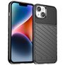 Mobigear Groove iPhone 15 Hülle Flexibles TPU Backcover - Schwarz