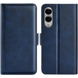 Mobigear Slim Magnet Samsung Galaxy S25 Edge Hülle Klapphülle Geldbörse - Dunkelblau