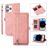 Mobigear Zipper iPhone 14 Pro Hülle Klapphülle Geldbörse - Roségold