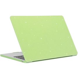 Mobigear Sparkling Cream MacBook Air 13 Zoll (2022-2025) Hardcase Hülle MacBook Case - Grün - Model A2681 / A3113 / A3240