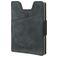 Valenta Card Case Alu + Money Strap Echtleder Kartenetui - 8 Karten - Blau