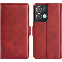 Mobigear Slim Magnet OPPO Reno 8 Pro 5G Hülle Klapphülle Geldbörse - Rot