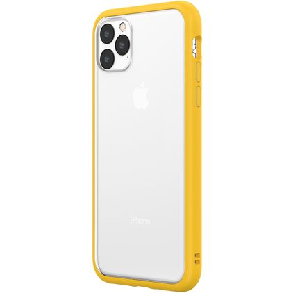 Rhinoshield MOD NX iPhone 11 Pro Max Hülle Hardcase Backcover Stoßfest - Transparent / Gelb