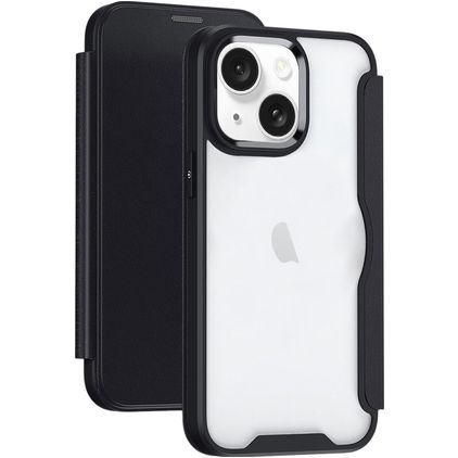 Mobigear Smart Fit iPhone 15 Hülle Hardcase Klapphülle - Schwarz