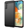 Mobigear Brushed Slim Samsung Galaxy A14 Hülle Flexibles TPU Backcover - Schwarz