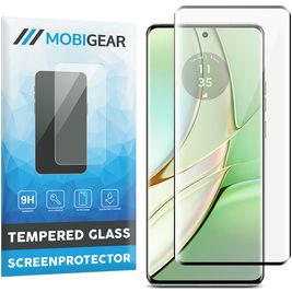 Mobigear Premium Motorola Edge 40 Panzerglas Gehärtetes Glas Displayschutz - Hüllenfreundlich - Schwarz