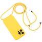 Mobigear Lanyard iPhone 14 Pro Max Silikon Handykette - Gelb