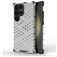 Mobigear Honeycomb Samsung Galaxy S24 Ultra Hülle Hardcase Backcover Stoßfest - Weiß