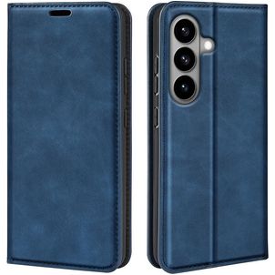 Mobigear Retro Slim Samsung Galaxy S26 Hülle Klapphülle Geldbörse - Blau