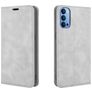 Mobigear Retro Slim OPPO Reno 4 Hülle Klapphülle Geldbörse - Grau