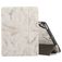 Mobigear Tri-Fold Marble iPad 6 (2018) Hülle Klapphülle + Stifthalter - Weiß