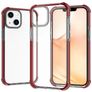 Mobigear Full Bumper iPhone 14 Hülle Hardcase Backcover Stoßfest - Transparent / Rot