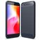 Mobigear Brushed Slim Xiaomi Redmi Go Hülle Flexibles TPU Backcover - Marineblau