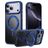 Mobigear Frosted Mag iPhone 17 Pro MagSafe Hülle Hardcase Backcover mit Ständer - Blau
