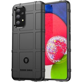 Mobigear Rugged Shield Samsung Galaxy A53 Hülle Flexibles TPU Backcover Stoßfest - Schwarz