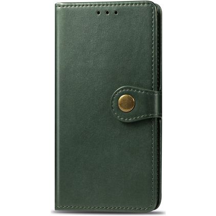 Mobigear Snap Button iPhone 11 Pro Klapphülle Portemonnaie - Grün