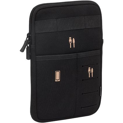 Rivacase AntiShock - Polyester Hülle Einschubhülle Universal - 7 / 8 Zoll - Schwarz