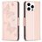 Mobigear Butterfly iPhone 16 Pro Hülle Klapphülle Geldbörse - Roségold