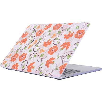 Mobigear Flowers MacBook Pro 15 Zoll (2016-2019) Hardcase Hülle MacBook Case - Model 21 - Model A1707 / A1990