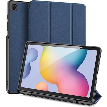 Dux Ducis Domo Samsung Galaxy Tab S6 Lite Hülle Klapphülle + Stifthalter - Blau