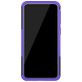 Mobigear Tire Samsung Galaxy A40 Hülle Hardcase Backcover Stoßfest mit Ständer - Schwarz / Lila
