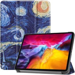 Mobigear Tri-Fold iPad Pro 11 Zoll (2021) Hülle Klapphülle - The Starry Night