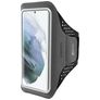 Mobiparts Comfort Fit Handyhalterung Joggen Samsung Galaxy S21 Sporthülle Neopren Sportarmband - Schwarz