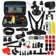 Puluz GoPro Mount Zubehör Starter Pack 53 Teile + Tasche Schwarz