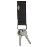 Valenta Keychain Schlüsselanhänger aus Leder mit Münzfach - Schwarz