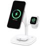 Mobigear MagStation Pro 3in1 MagSafe Ladestation für iPhone / AirPods & Apple Watch - Weiß
