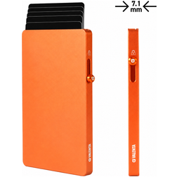 Valenta Cardprotector Aluminium Kartenetui - 5 Karten - MagSafe Kompatibel - Orange