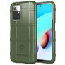 Mobigear Rugged Shield Xiaomi Redmi 10 4G Hülle Flexibles TPU Backcover Stoßfest - Grün