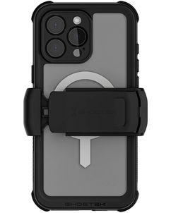 Ghostek Nautical Belt iPhone 16 Pro Max Wasserdicht MagSafe Hülle Hardcase Backcover Stoßfest - Transparent / Schwarz