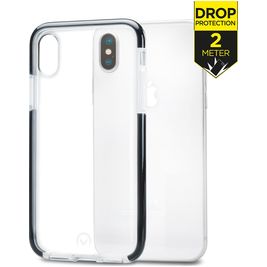 Mobilize Shatterproof iPhone XS Hülle Hardcase Backcover Stoßfest - Transparent / Schwarz