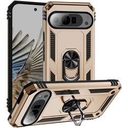 Mobigear Armor Ring Google Pixel 9 Pro XL Hülle Hardcase Backcover Stoßfest mit Ringhalter - Gold