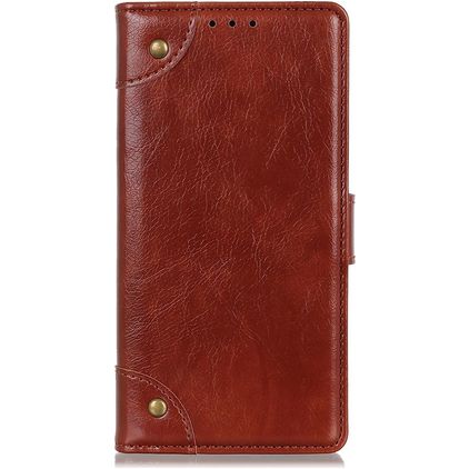 Mobigear Ranch Realme 8 Pro Hülle Klapphülle Geldbörse - Braun