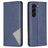 Mobigear Rhombus Slim Samsung Galaxy S24 Plus Hülle Klapphülle - Blau