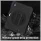 Mobigear SureGrip iPad 10 (2022) Stoßfeste Hardcase Hülle + Stifthalter + Schulterträger + Ständer - Schwarz
