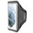 Mobiparts Comfort Fit Handyhalterung Joggen Samsung Galaxy S21 Sporthülle Neopren Sportarmband - Schwarz